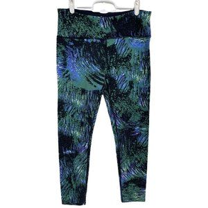 Tuff Athletics Women’s Medium Multi Color Capri Ankle Crop Leggings Workout